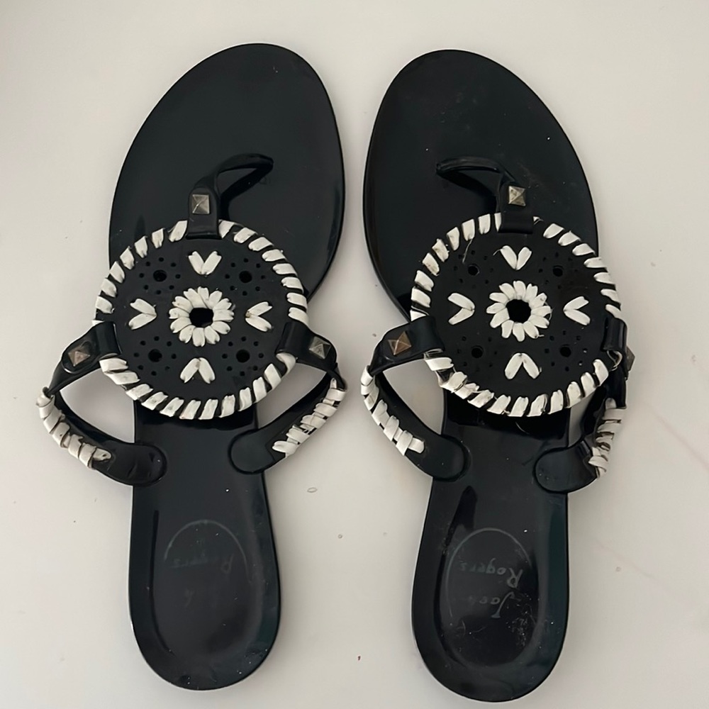 Jack Rogers black Jelly sandals